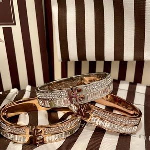 SILVER HB DOUBLE STACK CLEAR CUFF